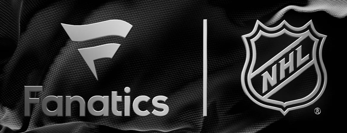 Odzież kibica NHL, obejmująca bluzy, czapki i dresy z motywami hokejowych drużyn.